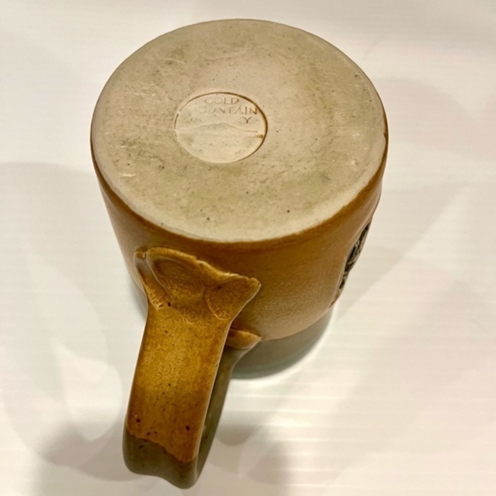 Cold Mountain Pottery Mug Embossed Deer Pattern - Picture 6 of 10